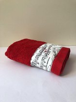 Handdoek  (rood) Notenkraker - 50x100