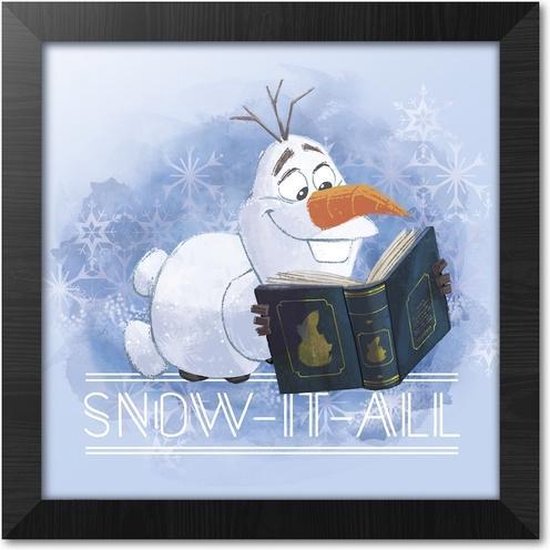 DISNEY FROZEN SNOW IT ALL - Art Collector Print 30x30 cm (inclusief kader)