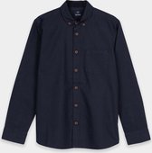 Tiffosi-jongens-overhemd, blouse-Wesley-kleur: donker blauw met stip-maat 176