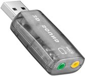USB naar surround adapter - 5.1 kanaals surround - Transparant - Allteq