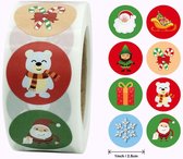 Premium Paintings - Stickers op rol - Kerst - Stickervellen - Sticker - Beloningsstickers - 500 stuks - Kinderen - Volwassenen - Bullet Journal