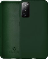 Coverzs Luxe Liquid Silicone Case geschikt voor Samsung Galaxy S20 - Donkergroen - Groen - Dark Green - Siliconen hoesjes geschikt voor Samsung S20 hoesje - Silicone case beschermh