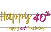 Letter Banner ‘Happy 40th Birthday’ - 3.65 Meter