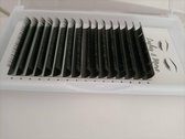 Lashes & More wimperextensions - One By One - D Krul – Dikte 0.20 – Lengte 15mm – 16 rijen in een tray - nepwimpers - Flat Lashes