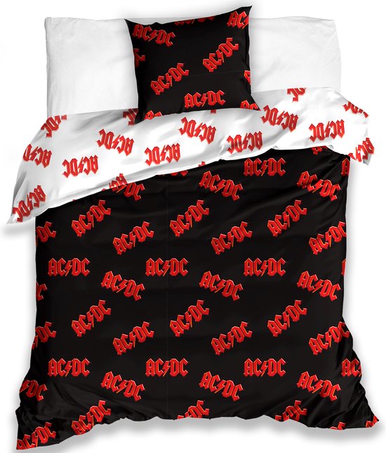 Housse de couette ACDC Logo - Simple - 140 x 200 cm - Katoen