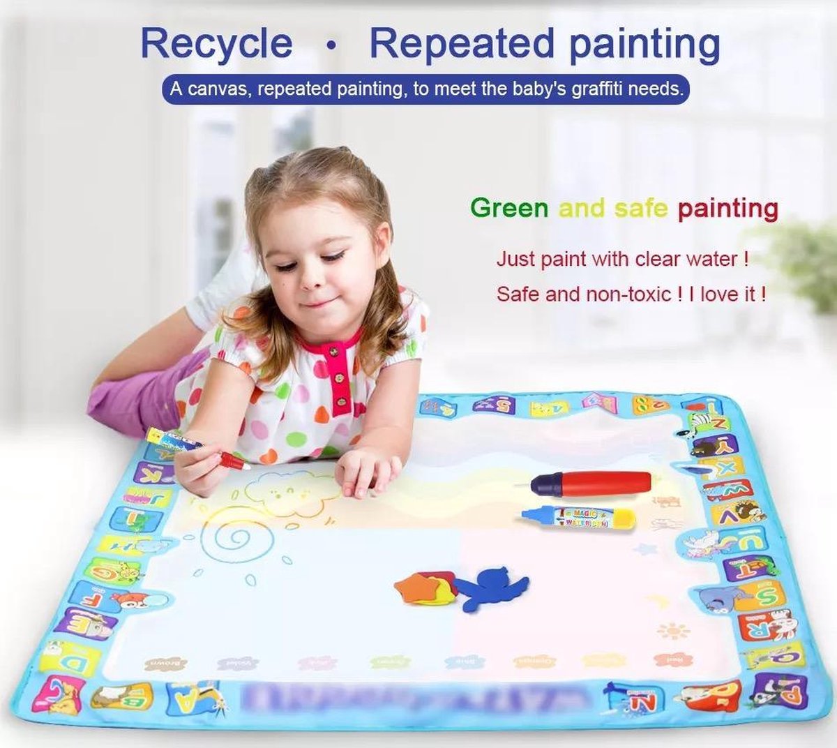 Watertekenmat - Kinderen Aqua Water Doodle Mat Speelgoed Kleurrijke Breng Magische Pennen Educatief Speelgoed Voor Leeftijd 3 4 5 6 7 8 9 10 11 12 Jaar Oude Leeftijd Meisjes Jongens Watertekenmat - Kinderen Aqua Water Doodle Mat Speelgoed Kleurrijke Breng Magische Pennen Educatief Speelgoed Voor Leeftijd 3 4 5 6 7 8 9 10 11 12 Jaar Oude Leeftijd Meisjes Jongens