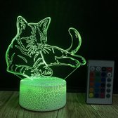 Decoratieve "3D" kat lamp / nachtlamp / Bar decoratie / Kantoor / Café / etc
