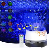 Galaxy Star Light Projector - Wit - Sterrenlamp - Nachtlamp - Muziek - Nachtlichtje - Bluetooth - USB Kabel + Afstandsbediening