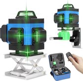 Premic Zelfnivellerende Kruislijnlaser 3D Bouwlaser – 4 tot 12 Lijnen – 360° Graden roterende laser – Inclusief 2X Batterijen
