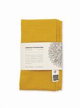 Doorgeef Inpakpapier - Furoshiki - Duurzaam cadeau - Geel - Size M