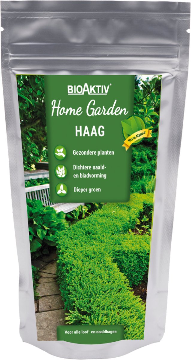 100% biologische bemesting voor hagen, taxus en coniferen - Bioaktiv - Dichtere naald- en bladvorming, dieper groen en gezondere planten