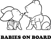 Baby - Babies On Board (wit) (20x15cm) Winnie