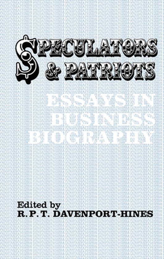 Speculators and Patriots - cover