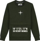 SKURK Sven Kinder Jongens Army Sweater - Maat 140