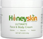 !NIEUW! Honeyskin Ultimate Face & Bodycream - Huidverzorging (skincare) - 100% biologische hydraterende crème - shea moisture - anti-veroudering - anti-aging - aloë vera - manuka honing - dag