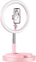 Hozard® Selfie Ring Licht 4-in-1 Selfie Tripod met ring lamp | 3 licht standen | Tripod | Selfie stand |Tik-Tok 2021 | Musthave | Ringlight | Selfie ring light | Cadeau|