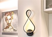 Essassi Home - Black Oval - Moderne wandlamp - Voor binnen - LED - Cool White - 24w