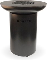 Bol.com BonFeu BonBiza Zwart - L 80 x B 80 x H 100 cm - Staal - Zwart aanbieding