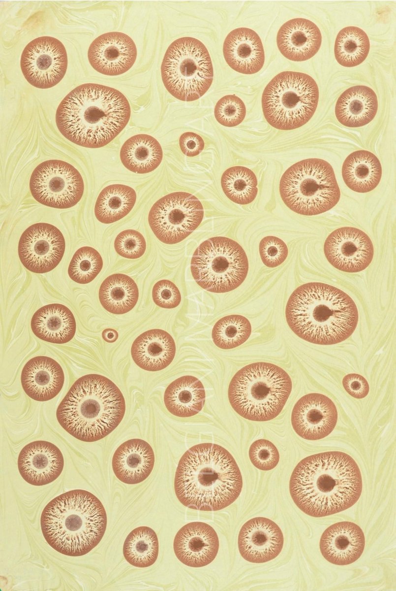 Originele handgemaakte Turkse kunst Ebru, Turkse papier marmering, 35x50cm decoratief papier voor boekbinden, kunst aan de muur, woondecoratie