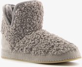 Thu!s dames teddy sloffen - Grijs - Maat 39 - Pantoffels