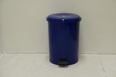 40Liter Blauw prullenbak pedaalemmer rond