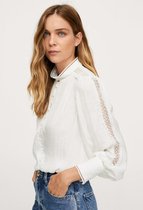 Mango Blouse Blouse Met Geborduurde Details 17027730 02 Dames Maat - XXL