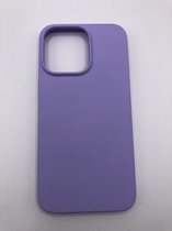 Hoogwaardige Siliconen back cover case - Geschikt voor iPhone 13 Pro Max - Premium Kwaliteit TPU hoesje Lila (Violet) - (Past Alleen iPhone 13 Pro Max)