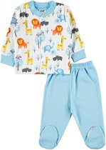 Baby pyjama, deken en slabbetje jongens - Olifant leeuw Babykleding