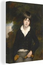 Canvas Schilderij Portret van een jongen - schilderij van William Beechey - 60x80 cm - Wanddecoratie