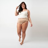 Moodies menstruatie & incontinentie ondergoed - Seamless High Waist Hiphugger - heavy kruisje - beige - maat XL - period underwear