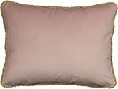 Mars&More half kussen fluweel goud poeder roze-35x45cm-1 stuks