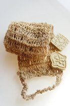 Karawan - Scrub Band Himalaya – 100% Hennep - 65 cm x 10 cm - Cruelty free - met hand gemaakt - vegan