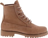 Blackstone OL22 CAFE AU LAIT - LACE UP BOOTS - FUR  - Vrouw - Pink - Maat: 36