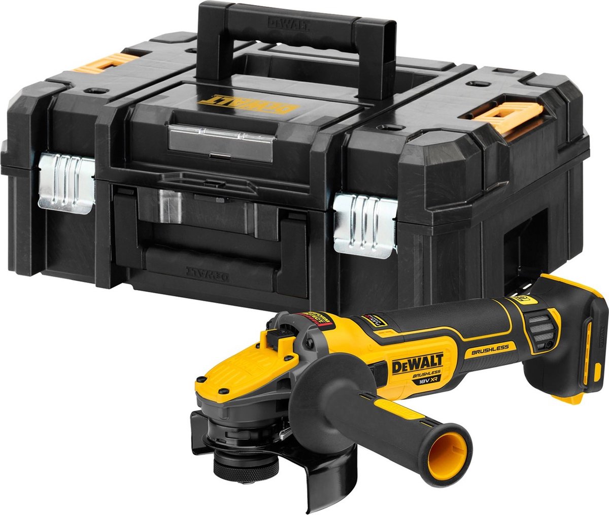 DeWalt DCG405P2 18V Li-Ion Accu Haakse Slijper Set  2x 5.0Ah Accu  In Tstak 125mm Koolborstelloos 735 199929