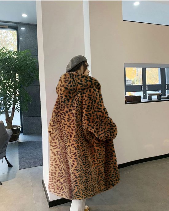 Omzet Bestrooi zijde MKL - Dames Jas - Mantel - Winter jas Parka Faux Fur Lange met Capuchon  Fashion Warm... | bol.com