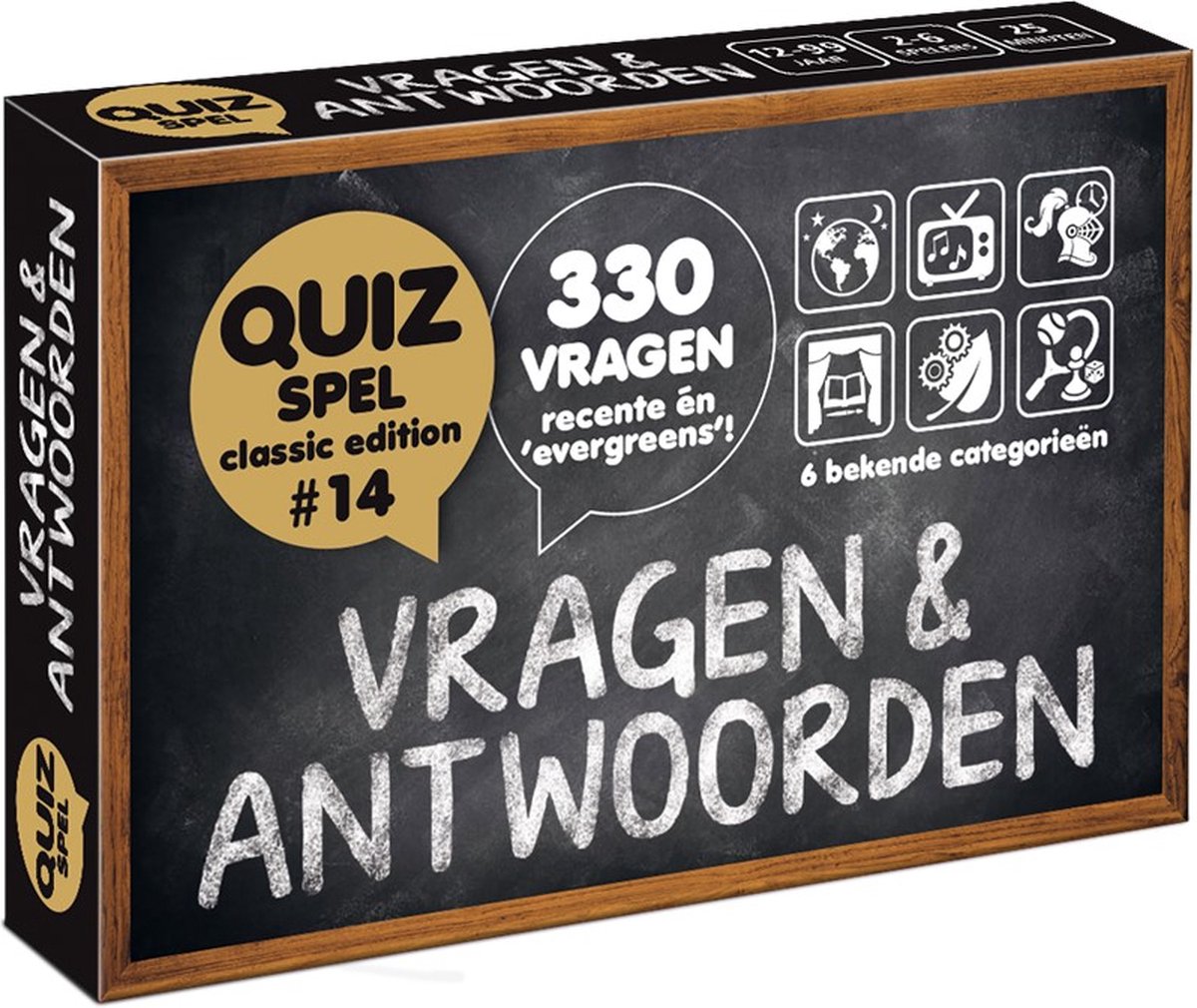 Vragen & Antwoorden #14 - Kaartspel - Pocketformaat Trivia Quiz en Aanvulset / Uitbreiding - 330 NIEUWE NEDERLANDSE VRAGEN!