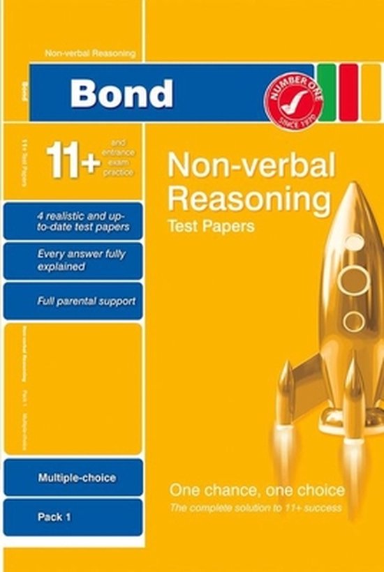 Bond 11+ Test Papers Non-Verbal Reasoning Multiple Choice Pack 1 ...