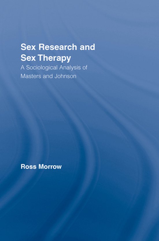 Sex Research and Sex Therapy - cover