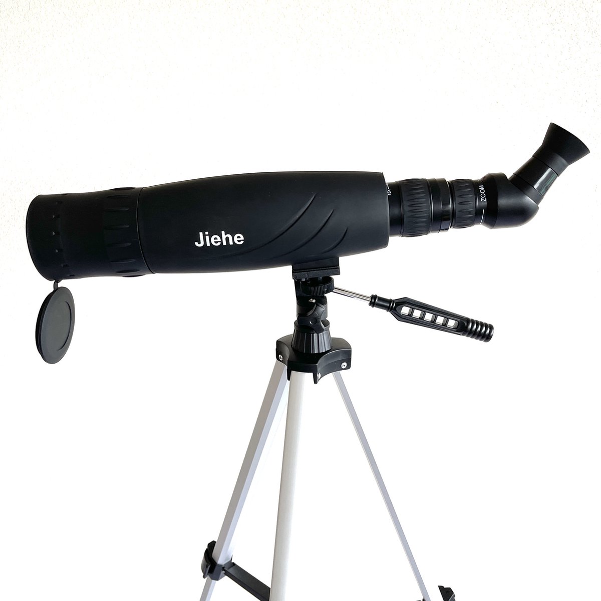 Jiehe 15-45x60mm Spotting scope - Monokijker - Verrekijker - Monoculair verrekijker - Maximale vergroting 45x - Telescoop - Zwart - Incl. statief