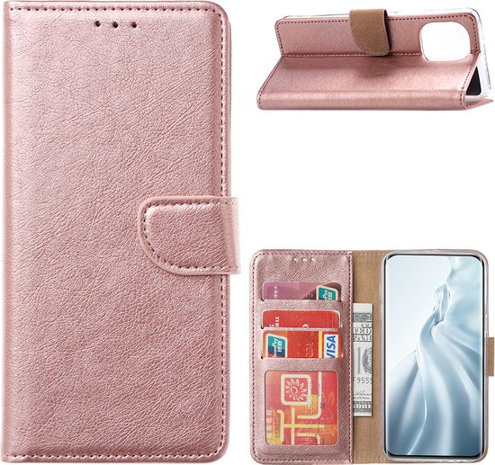 Samsung A40 Hoesje - Samsung Galaxy A40 hoesje bookcase rose goud wallet  case... | bol.com