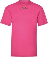 T-SHIRT JADORE VELVET GREEN - HOT PINK (XL)