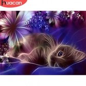 Diamond Painting - Poes - Kerst - 40x50 cm - Vierkante Steentjes - Dieren - Volwassenen - Hobby - Cadeau - Moederdag - Kado