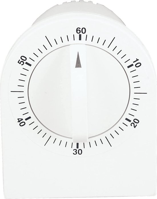 Modieuze Roestvrij Staal Mechanische Keuken Timer 60 Minuten Count Down Koken Alarm Klok Herinnering Gereedschap ZILVER