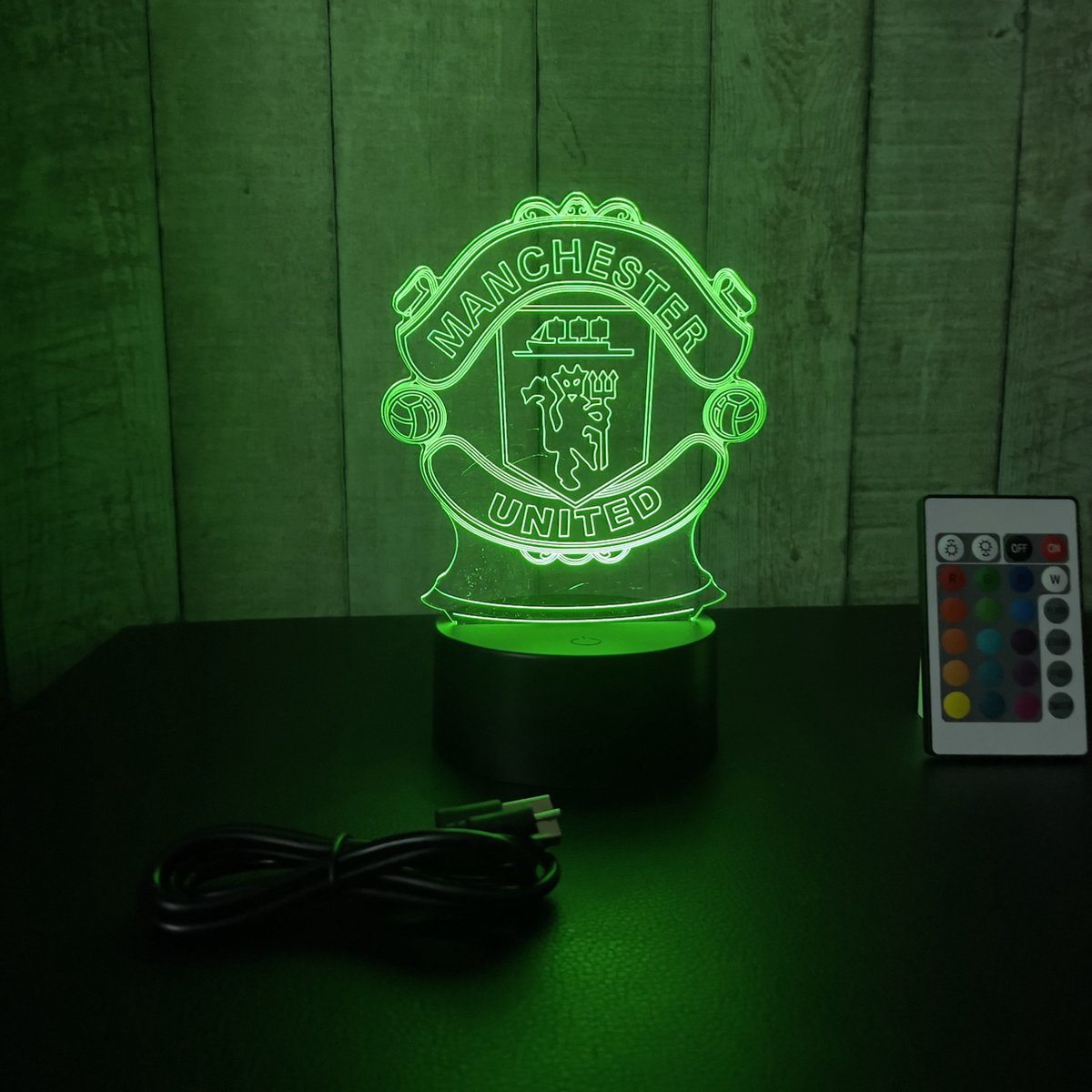 Klarigo® Veilleuse - Lampe LED 3D Illusion - 16 Couleurs - Lampe