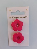 Knoop bloem roze Elegant nr. 610