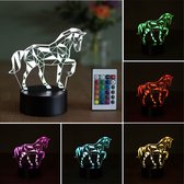Klarigo®️ Nachtlamp – 3D LED Lamp Illusie – 16 Kleuren – Bureaulamp – Unicorn Lamp – Sfeerlamp – Nachtlampje Kinderen – Creative lamp - Afstandsbediening