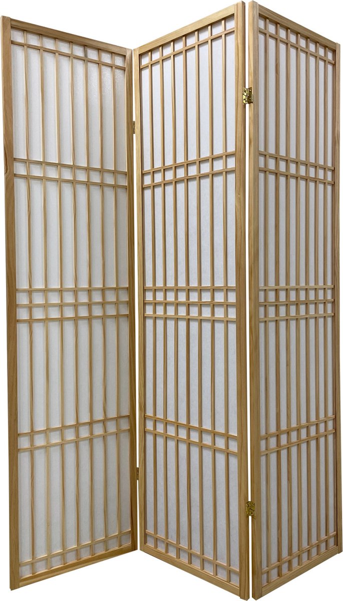 Fine Asianliving Japans Kamerscherm Shoji B135xH180cm Scheidingswand Naturel - Tokyo
