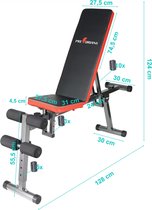 Sportbank Halterbank Fitness bench Multifunctioneel – Opklapbar - Instelbaar