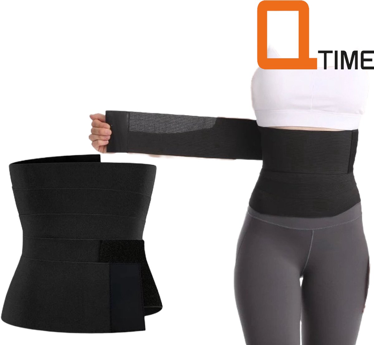 Goedkoopste Q-time | Waist shaper | Zweetband Buik | Afslankband | Sauna Band | Corset Dames | Shaper Band | Postpartum Zwangerschapsband | Waist Trainer | Afslankriem | 3M