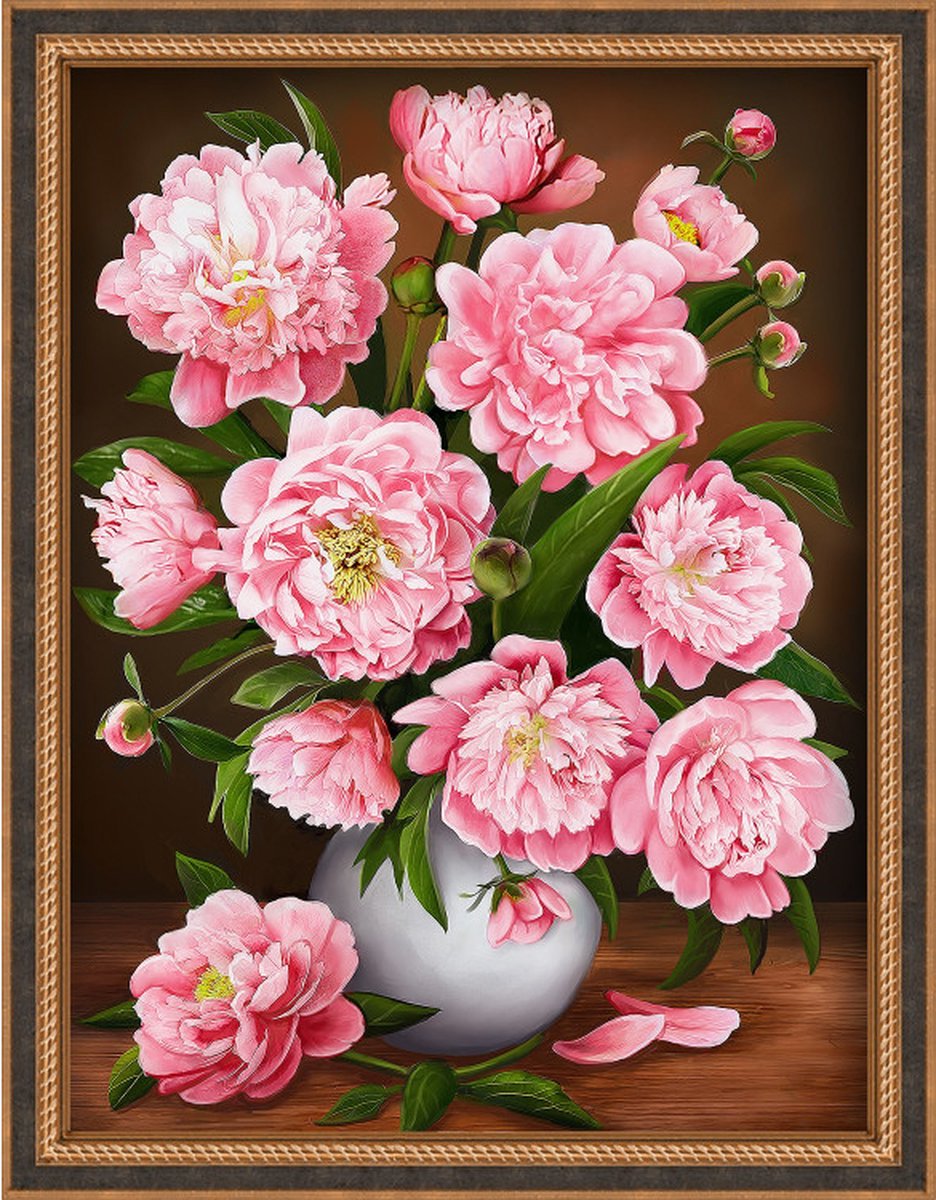 Diamond Painting Pakket Pearly Peonies AZ-1732